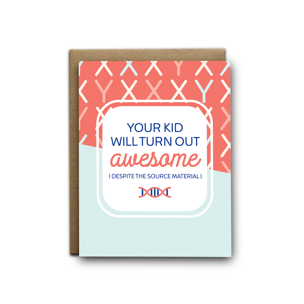 Turn Out Awesome Baby Greeting Card