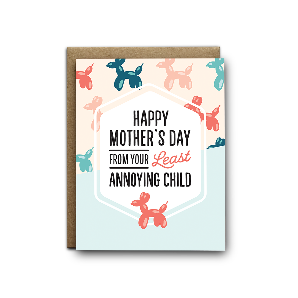 Mother's Day Annoying Child Greeting Card