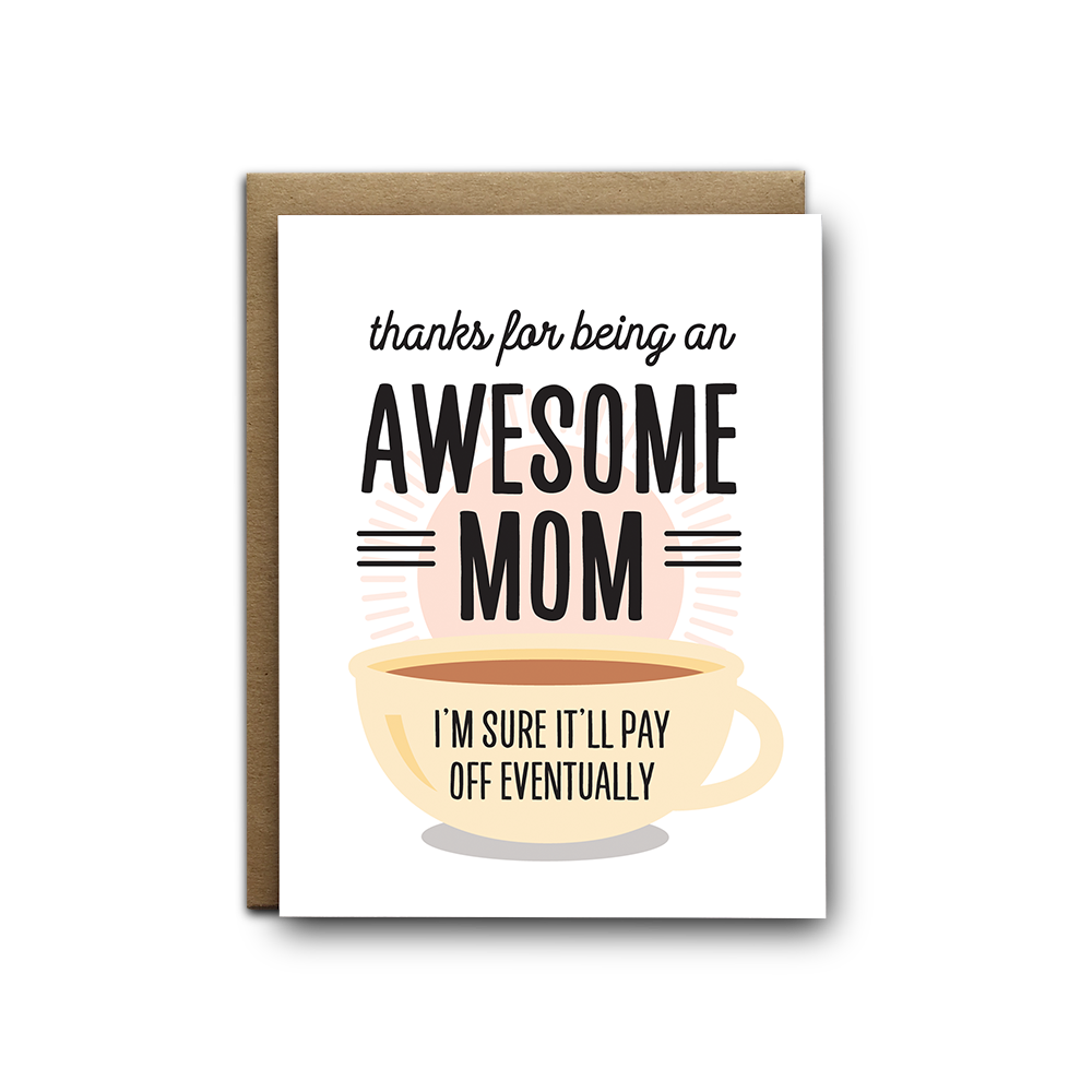 Awesome Mom Greeting Card