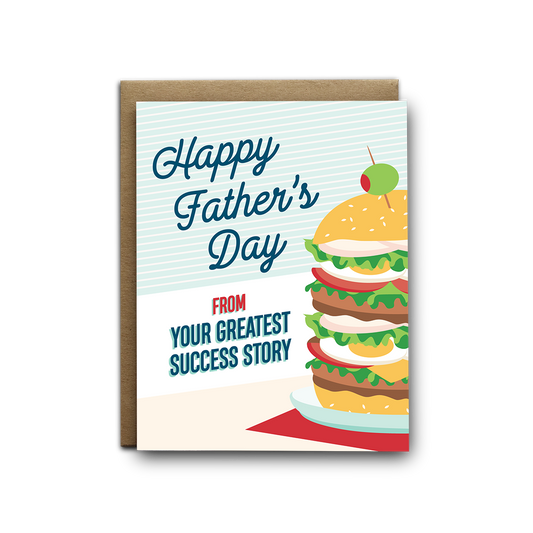 Father's Day Success Story Greeting Card