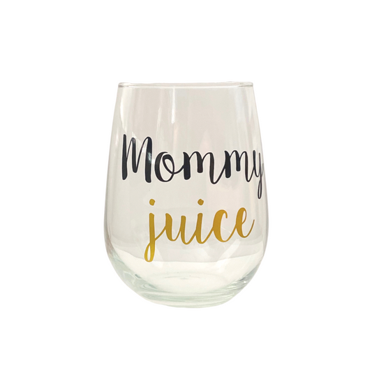 Mommy Juice Wine Glass